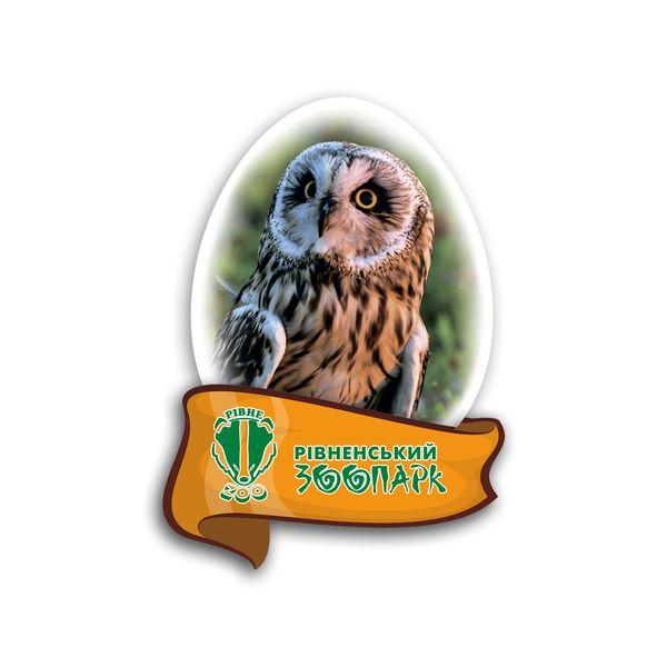 Магніт яйце "Рівненський зоопарк" (сова)