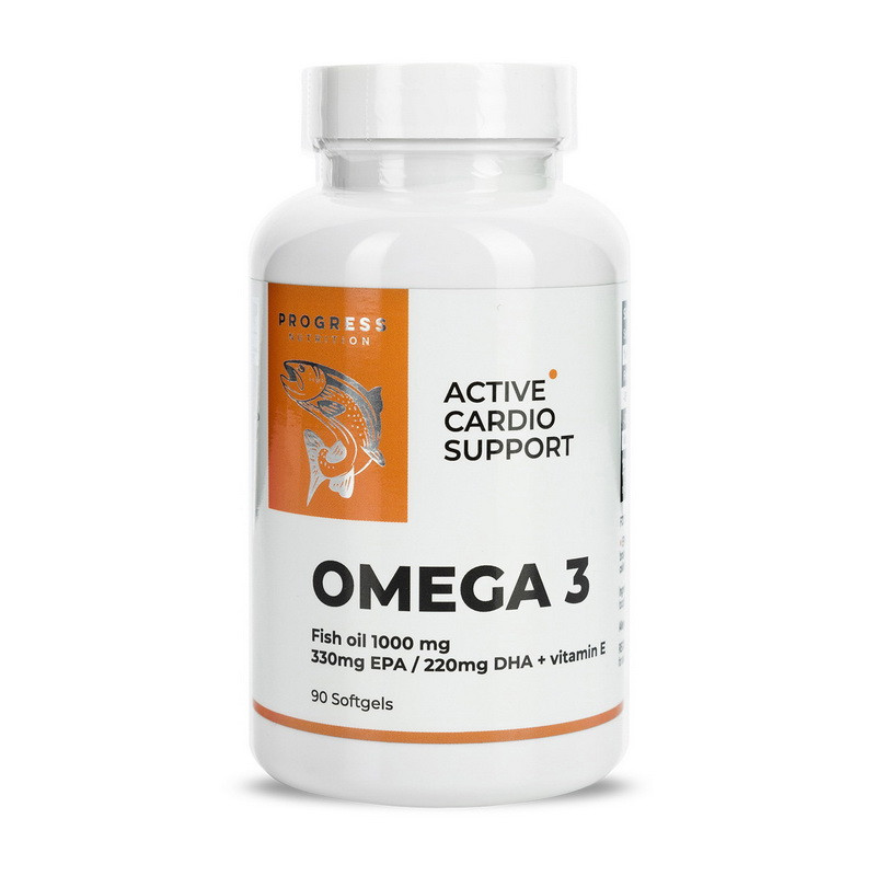 Progress Nutrition Omega 3 Active Cardio Support 90 softgels