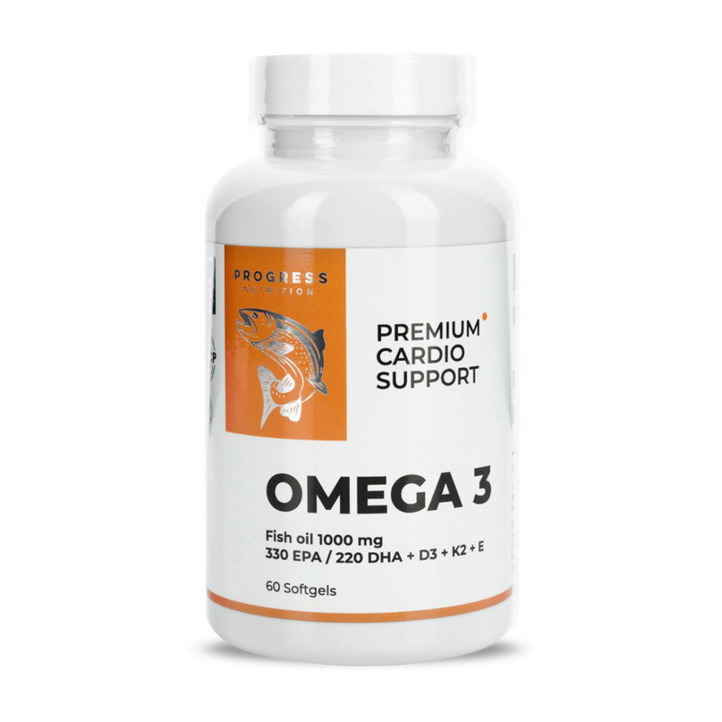Progress Nutrition Omega 3 Premium Cardio Support 60 softgels