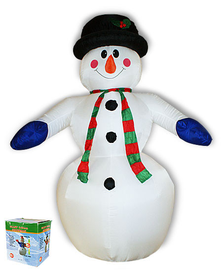 Надувная фигура Снеговик 240 см, светящийся - фото 1 - id-p428273087