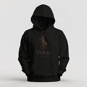 Худі утеплене унісекс Stedman з принтом POLO  XS чорне