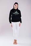 Худі утеплене унісекс Stedman з принтом DISNEY XS чорне, фото 3