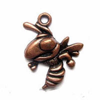 Метал. підвіска "оса" мідь (1,7х2,1 см) 12 шт. в уп.