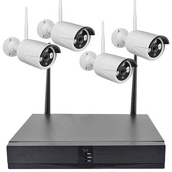 Система відеоспостереження на 4 камери DVR 5G KIT CAD WiFi Комплект камер зовнішнього відеоспостереження