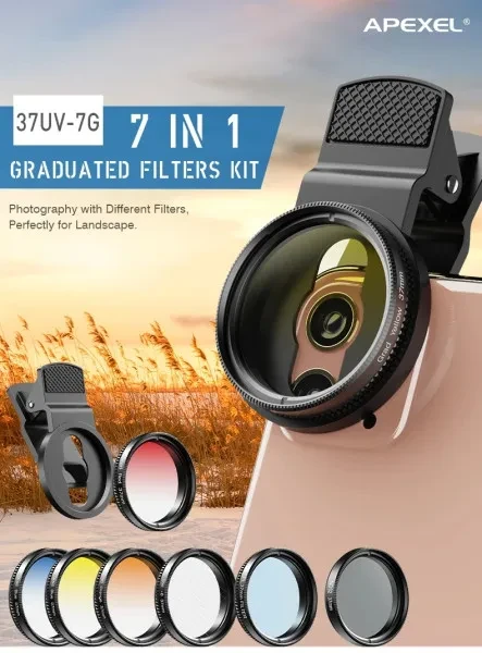 Лінза для камери Infinity Apexel 7 в 1 APL-DG11 Smartphone Microscope, фото 1