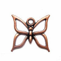 Метал. підвіска "метелик" мідь (1,9х1,8 см) 8 шт. в уп
