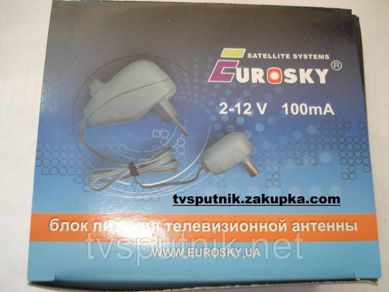 Блок питания антенный 12V 100mA c регулятором Eurosky - фото 1 - id-p428234279