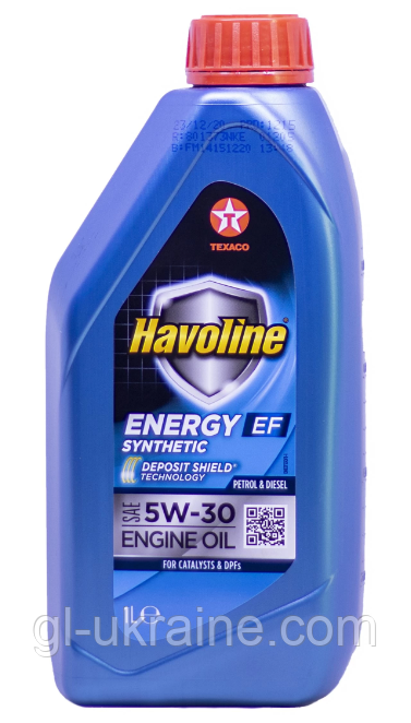 Моторна олива Texaco Havoline Energy EF 5W30, 1л