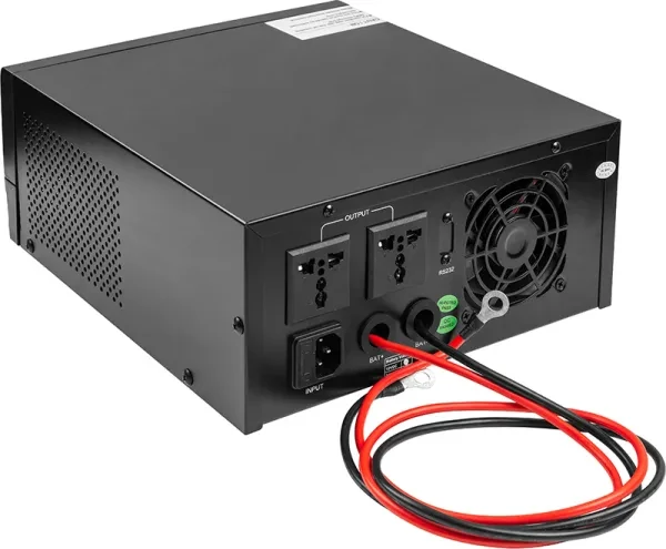 Інвертор напруги Mustek KD00MS0046 300 W з чистою синусоїдою, 12 V, LCD, фото 1