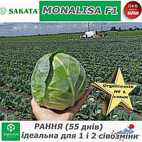Капуста рання, Моналіза F1 / Monalisa F1, ТМ Sakata (Японія), 1000 насінин