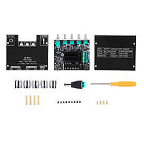 Аудіо підсилювач потужності звуку 2x50Вт 1x100Вт Bluetooth 5.0, ZK-MT21, фото 6