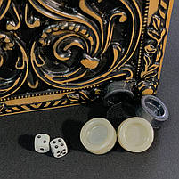 Нарди дерев'яні ручної роботи Риби 50×23 см подарункові, фото 10