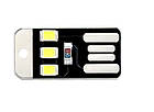 USB LED mini світильник 3 діоди SMD 2835, фото 3