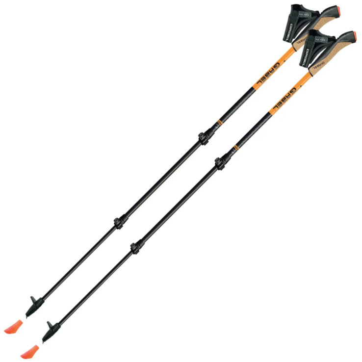 Телескопічні Палиці для Скандинавської Ходьби Gabel Carbon XT 3S-100 (7009351420000) Карбонові Італія, фото 1