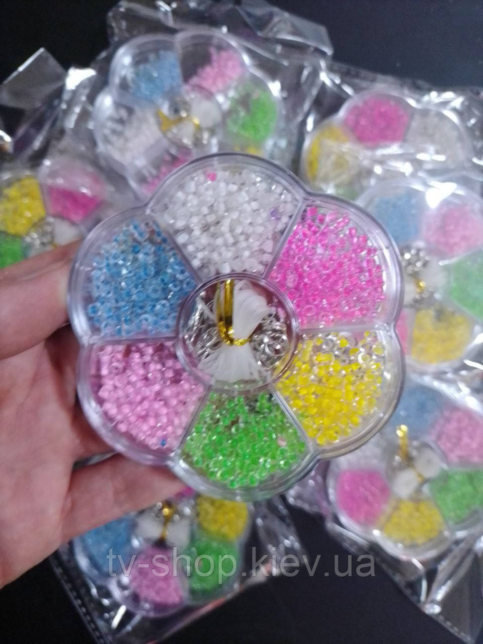 Набір бісеру в скринька Квітка, фото 1