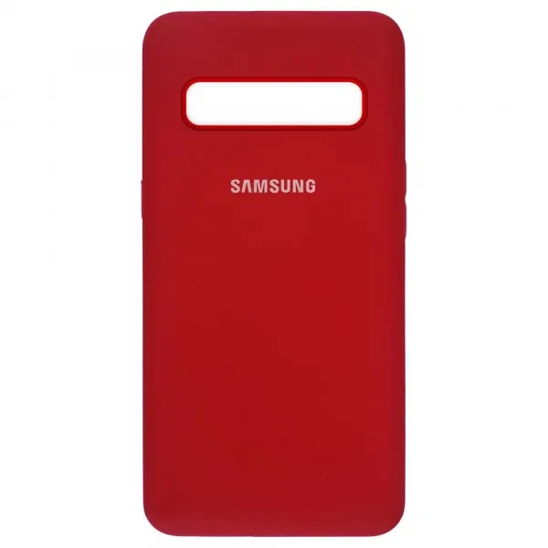 Чохол-накладка EpiK Silicone Cover Full для Samsung S10 Plus Red, фото 1