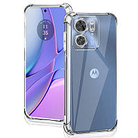 TPU чохол GETMAN Ease logo посилені кути Full Camera для Motorola Edge 40 Безбарвний (прозорий)