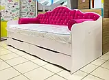 Ліжко "Л-6" для дівчинки з м'якою спинкою Lion, фото 3