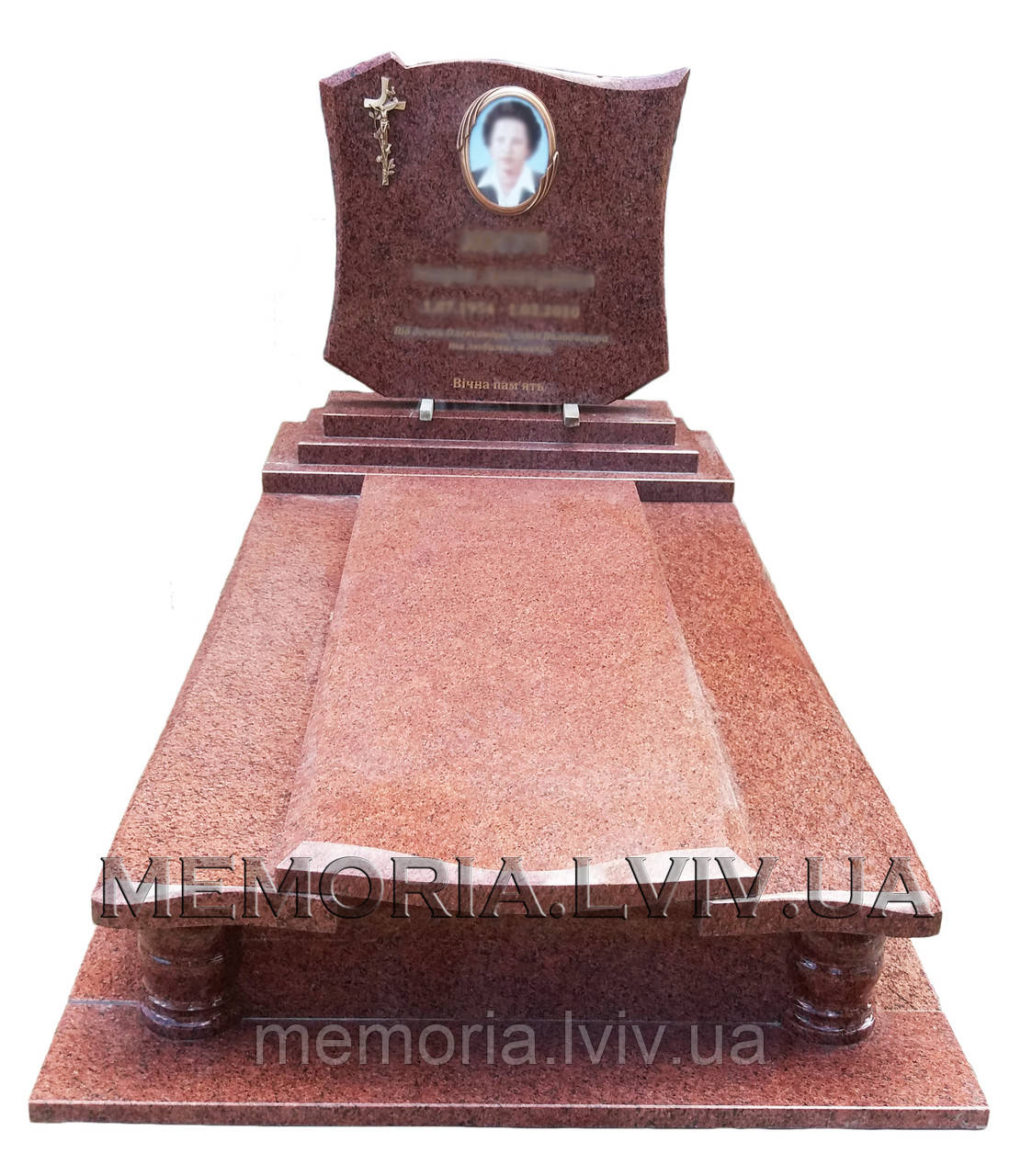 Одинарний гранітний пам'ятник 1112