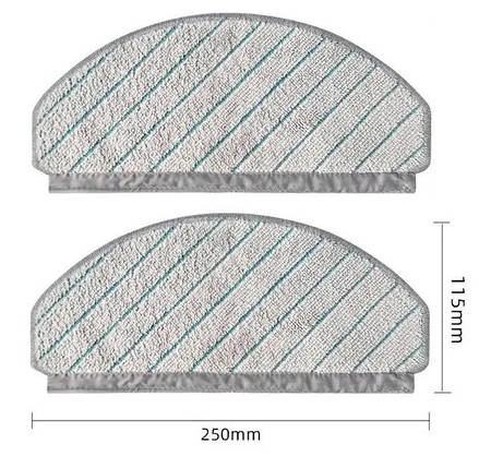 Серветки для робот-пилососа Ecovacs Deebot Ozmo T10 / T10 Plus ( DBX33 ) X1 Plus ( DEX55 ) N20 Pro / Pro Plus ( DKX55 ) / 2 шт., фото 1