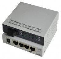 Медіаконвертор TelStream MC-118/520SC-04L (4 лан порту)