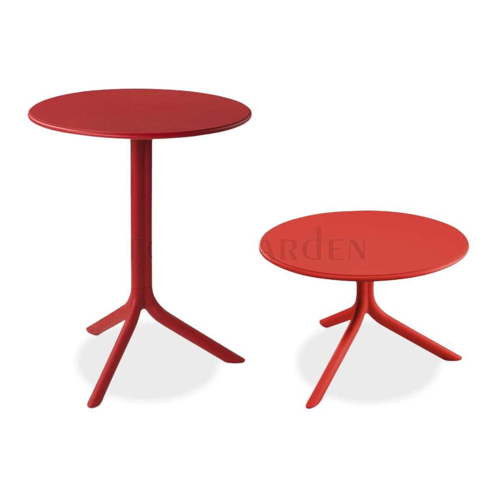 Стіл пластиковий для саду Nardi Spritz Червоний