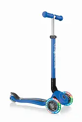 Самокат GLOBBER серії PRIMO FOLDABLE FANTASY LIGHTS, синій перегони, до 50кг, 3+, 3 колеса (432-100)