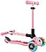 Самокат GLOBBER серії JUNIOR FOLDABLE FANTASY LIGHTS паст-рожевий з квітами, до 50кг,2+,3 колеса (433-210), фото 11