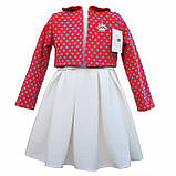 Модне дитяче плаття з пишною спідницею й теплим піджачком 92- 98p, фото 2