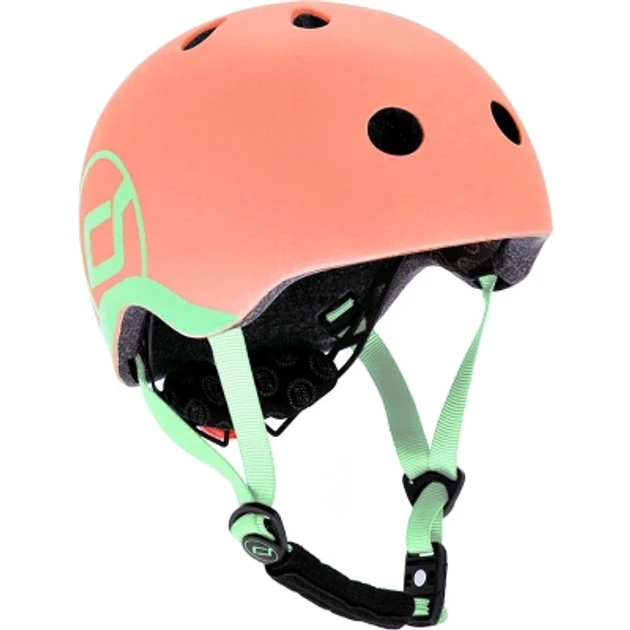 Шолом захисний дитячий Scoot and Ride, персик, з ліхтариком, 51-53см (SR-190605-PEACH)