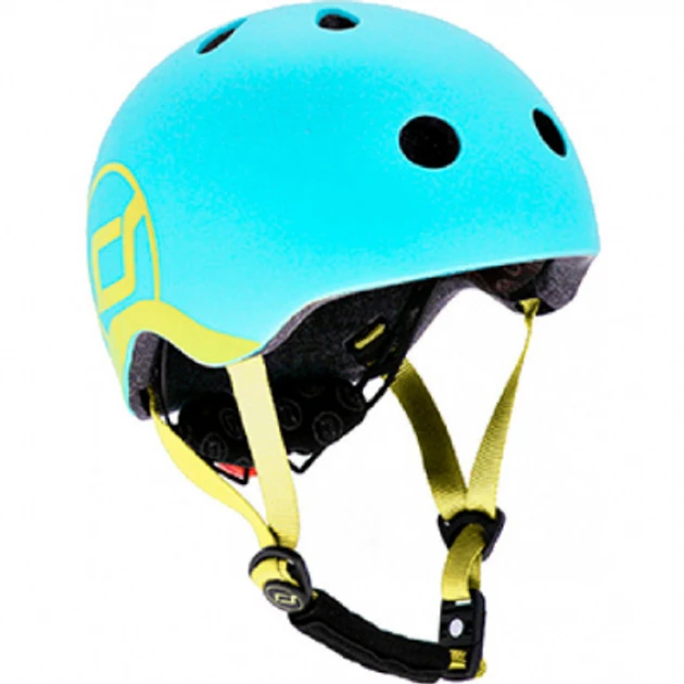 Шолом захисний дитячий Scoot and Ride, лохина, з ліхтариком, 51-53см (SR-190605-BLUEBERRY)