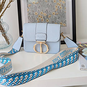 Сумка жіноча Леді Dior міні літня колекція голубий