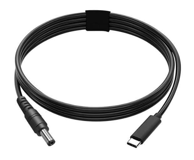 USB Type-C 65W кабель живлення DC 2.5×0.7 Asus для заряджання ноутбука від повербанка USB