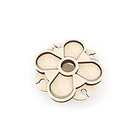 Винний столик Woodcraft з дерева 28х28х15.5см