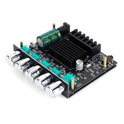 Аудіо підсилювач потужності звуку 2x50Вт 1x100Вт Bluetooth 5.0, ZK-MT21
