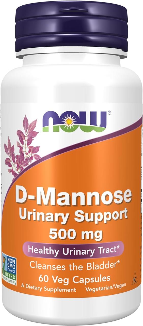 Now Foods D-Mannose 500 mg 60 капсул