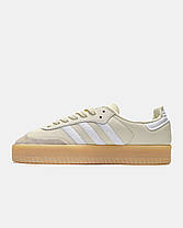 Жіночі Кросівки Adidas Sambae Wonder Beige White / Адидас Самбей Вондер Бежеві з Білим, фото 4