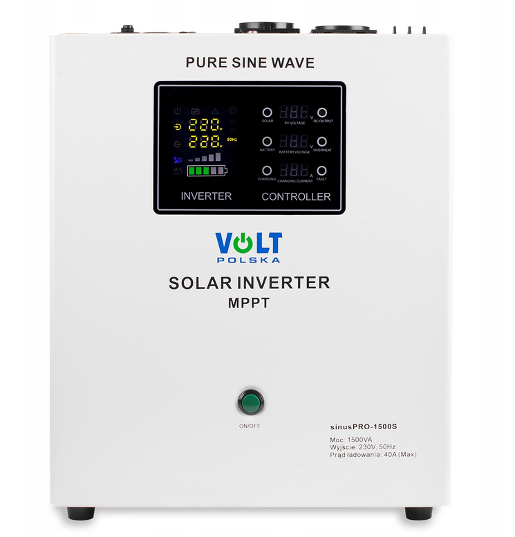 Джерело безперебійного живлення (UPS) volt polska SINUS PRO 1500 S 12/230V (1050/1500W) + 40A MPPT (Б/У)