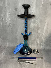 Кальян Deluxe 3D Medium 63 см sky blue повний комплект