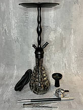Кальян Deluxe 630 black 75 см повний комплект
