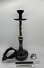 Кальян Deluxe 559 black-gold 60 см повний комплект
