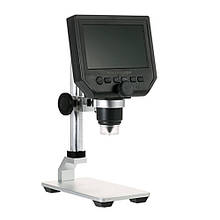 Мікроскоп цифровий з 4.3 РК на штативі, 1050мАг, MicroSD, 3.6Мп, 1-600X, G600