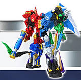 Трансформер 5в1 Супер10 Super10 Робот 28 см Драгоніус 27 см, Конгар 19 см, Вайтхорн 19 см Ректор 19 см Тиранус 20 см, фото 3