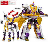 Трансформер 5в1 Супер10 Super10 Робот 28 см Драгоніус 27 см, Конгар 19 см, Вайтхорн 19 см Ректор 19 см Тиранус 20 см, фото 8