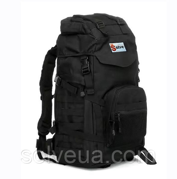 Тактичний похідний рюкзак Solve 50L Чорний KT6003402 solve, фото 1