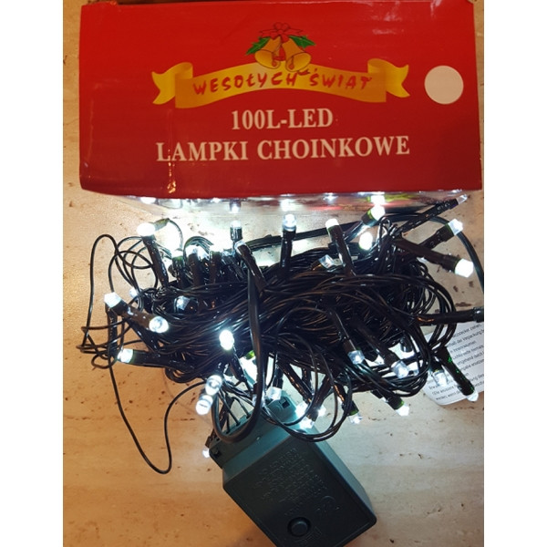Гірлянда на 100 LED біла, фото 1
