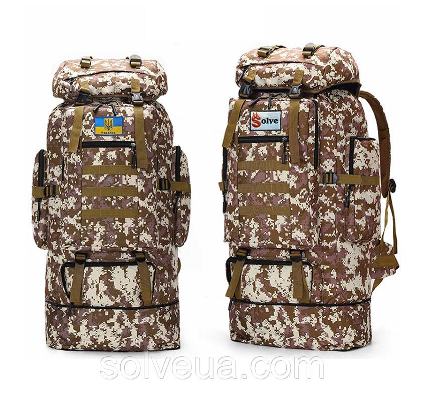 Тактичний похідний рюкзак Solve 70L Піксель KT6004307 solve, фото 1