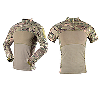 Комплект Han Wild мультикам - тактична рубашка убакс та футболка з коротким і довгим рукавом