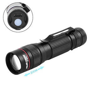 Ліхтар Police B518-XPE Li-Ion акум. затискач zoom ЗП microUSB Box, фото 1