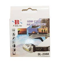 Ліхтар налобний BL-2088/907-COB 10W 3xAAA, фото 5